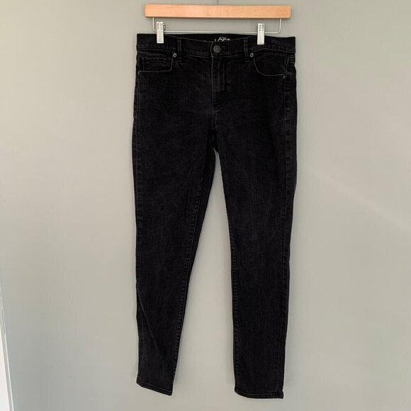 LOFT Modern skinny black skinny stretch ankle denim jeans pants - Picture 1 of 11